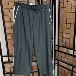 Nike Gray Track Pants with White Accents